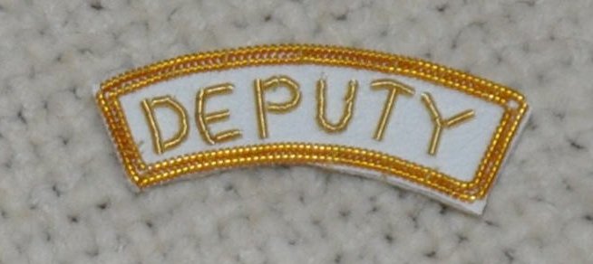 Grand Officers Apron Appendage - DRESS - "DEPUTY" - Click Image to Close